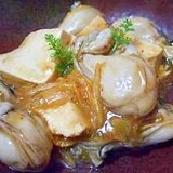 牡蠣と豆腐のキムチ煮